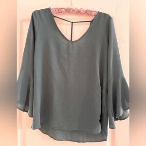 Turquoise 3/4 sleeves